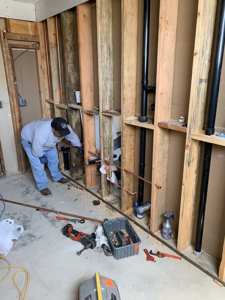 Commercial rough-in plumbing for Water Heater Replacement in Rio del Mar